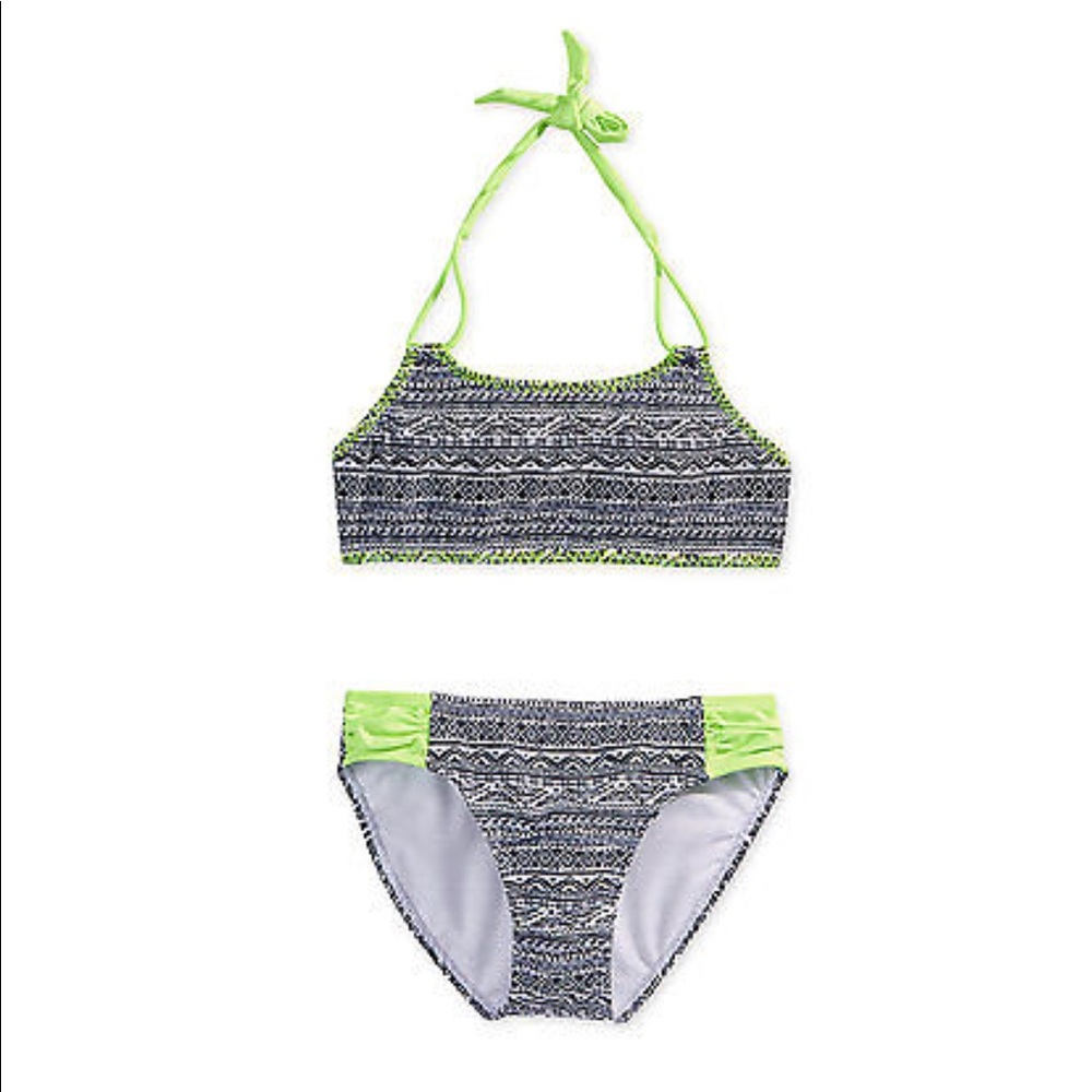 Breaking Waves 2-Pc. Geo-Print Bikini